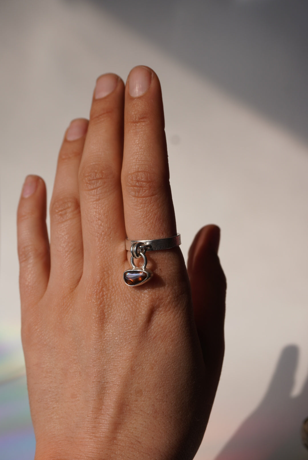 Agate Chain Ring