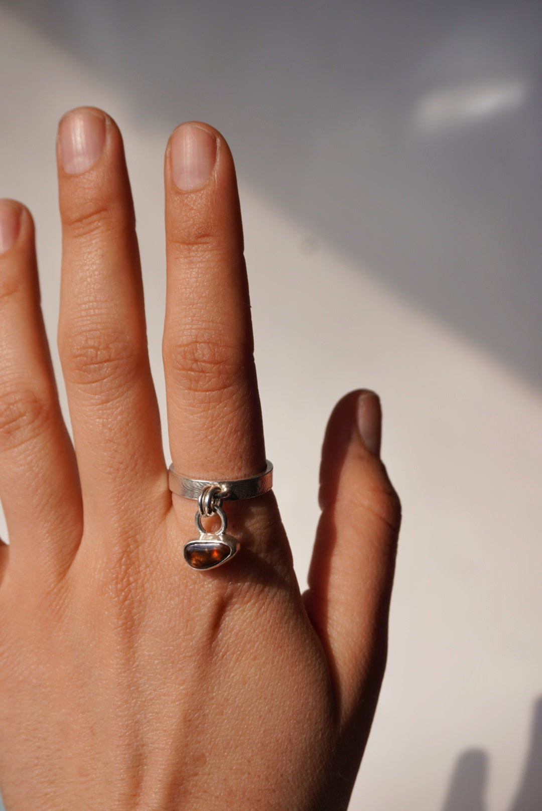 Agate Chain Ring