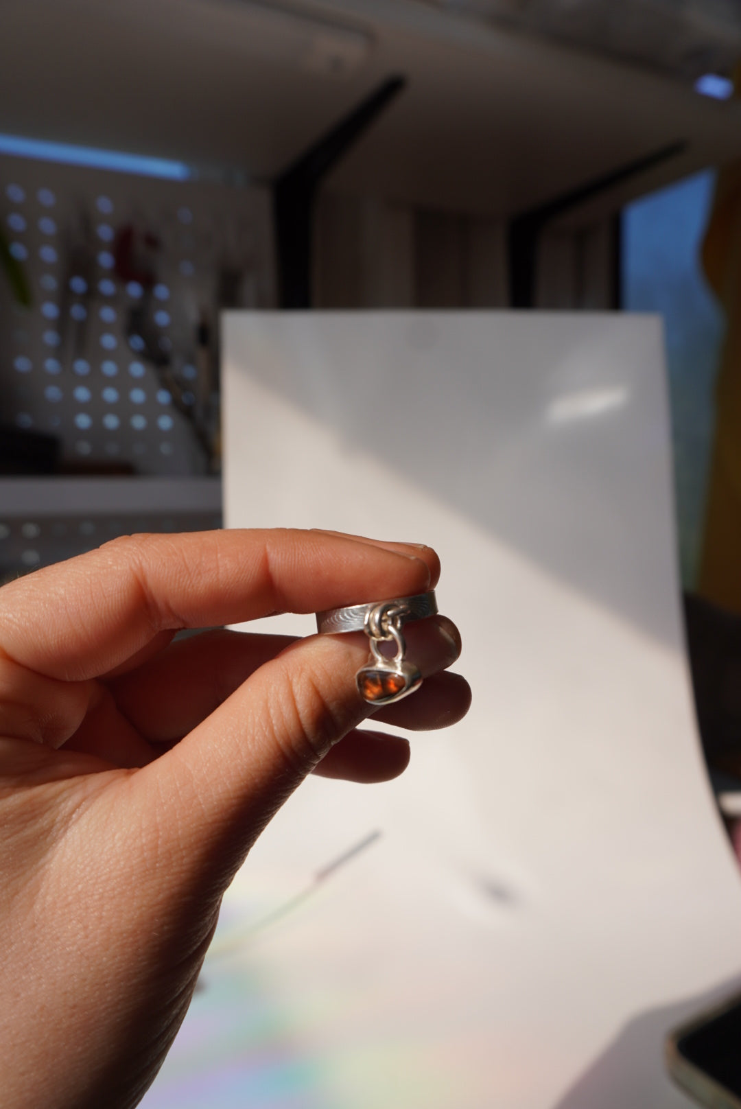Agate Chain Ring